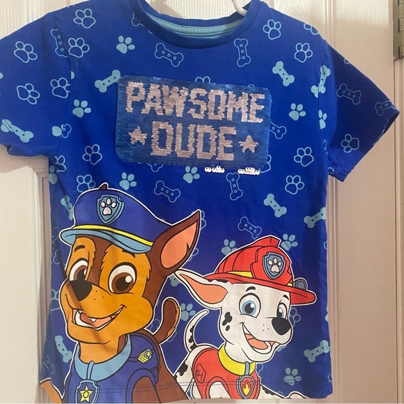 New Paw Patrol Sequin Flip Tee Shirt - Picture 5 of 9